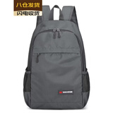 MDNG日本进口品质背包旅行包出差男防水运动可折叠皮肤双肩包超轻便携 灰色