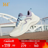 361°运动鞋女春夏季网布透气轻便减震通勤休闲跑步鞋子女682232210-5