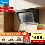 美的（Midea）抽吸排油烟机侧吸式家用抽油烟机 燃气灶 5.2kW猛火灶J30+A3天然气【套装商品】