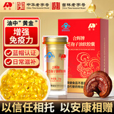 敖东灵芝孢子油软胶囊增强免疫力 破壁孢子粉送礼中老年保健品礼盒30g