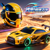 索迪光影极速飞车1:64合金四驱RC遥控漂移车头盔遥控赛车电动汽车闪电