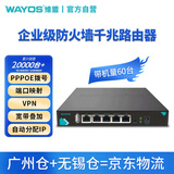 维盟（wayos）有线千兆企业级公司商用出租屋房公寓酒店策略路由器SD-WAN异地监控组网宽带叠加pppoeFBM220G 【店铺爆款】企业级防火墙千兆路由器（带机量60台)