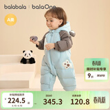 巴拉巴拉童装婴儿连体羽绒服连体衣宝宝衣服2025冬装哈衣爬服萌趣男童女童
