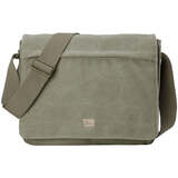 Troop挎包男包单肩包男斜跨包潮欧美复古男士斜挎包背包帆布包横款男包 大号卡其色TRP0240【A款】