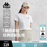 卡帕（Kappa）背靠背t恤短袖复古2025新款夏季休闲纯棉半袖运动上衣K0E42TD01D