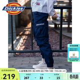 Dickies休闲裤男  修身系列字母束口休闲工装裤DK007069 深藏青色 30