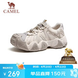 骆驼（CAMEL）云山1代网面户外徒步登山休闲丑萌鞋女 G25S076104 燕麦色 37