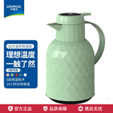 乐唯诗（LOVWISH）保温壶温显家用保温壶大容量玻璃智能温度显示开热水暖水瓶小暖壶 钻纹保温壶【温显款】抹茶绿1.4L