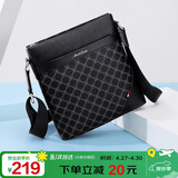 马莎兰缇（MashaLanti）单肩包男士多功能商务斜挎包大容量竖款男生日礼物实用送爸爸老公