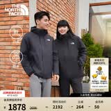 北面（The North Face）硬壳三合一冲锋衣男经典棉服内胆防风防水保暖|8GJZ JK3/宇宙黑 XL /180