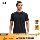 安德玛（Under Armour）Tech 2.0男子训练运动短袖T恤1326413 黑色001 L