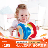 Hape儿童音乐玩具 木质麦克风扩音话筒音乐鼓竖笛  男女孩儿童礼物 滚滚乐重力感应电子音乐鼓 6M-3Y