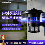 格林盈璐壁挂灭蚊灯家用灭蚊器光触媒驱蚊器诱捕器电蚊捕蚊器电蚊灯GM904 黑色
