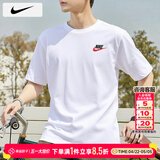 耐克（NIKE）短袖男款 2026夏季新款运动服装跑步健身上衣休闲半袖透气男士t恤 AR4999-100/纯棉/建议拍小一码 M 【170】体重110~130斤左右