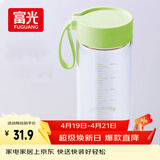 富光清然玻璃杯 高硼硅玻璃水杯子 女生便携牛奶咖啡高颜值茶杯480ml