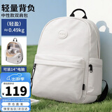 第九城（V.NINE）双肩包男女电脑包14英寸笔记本轻便背包学生书包户外旅行通勤包