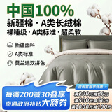 巢歌A类亲肤100%新疆长绒棉四件套纯棉大红婚庆马年套件四季通用酒店民宿床上用品双人被套