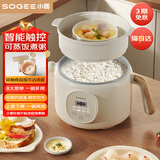 小质2L电煮锅可煮饭预约定时电热蒸锅小电锅电饭煲宿舍泡面火锅电脑控制多功能锅DZG09DT 