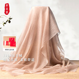 织锦楼薄款100%羊绒围巾亲肤舒适时尚披肩纯色简约百搭围脖母亲节礼物