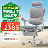 Ergonor保友金豪b雄鹰 人体工学椅 电脑椅 电竞椅办公椅子可躺老板椅 【金豪b雄鹰】银白网(云感科技坐垫)+躺舒宝