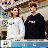 FILA斐乐官方情侣款连帽卫衣秋季休闲宽松针织长袖上衣