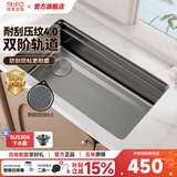 日丰卫浴水槽单槽 厨房纳米洗菜盆304不锈钢水槽多功能台下盆 【店长力荐】76*43|不含龙头