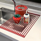 家の物语（KATEI STORY）厨房水槽沥水架洗碗池碗盘碟杯收纳篮水池卷帘台面置物折叠沥水架