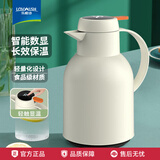 乐唯诗（LOVWISH）保温壶温显家用保温壶大容量玻璃智能温度显示开热水暖水瓶小暖壶 如意保温壶【温显款】米白色1L