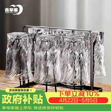 青苹果玻璃水杯架 黑色轻奢不锈钢玻璃杯架 酒杯玻璃杯牛奶杯茶杯杯架