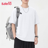 班尼路（Baleno）男士纯棉t恤夏季基础款纯色短袖男体恤男款亲肤透气圆领半袖