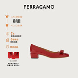 菲拉格慕（Ferragamo）女士Vara蝴蝶结高跟鞋  0591964_1D _ 75 礼物送女友