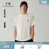 Teenie Weenie小熊男装春夏新款短袖男简约科技凉感圆领宽松基础短袖T恤上衣 白色 L (175)