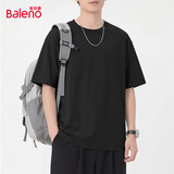 班尼路（Baleno）男士纯棉t恤夏季基础款纯色短袖男体恤男款亲肤透气圆领半袖