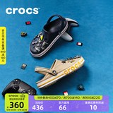 CROCS卡骆驰贝雅卡骆班洞洞鞋轻便耐磨拖鞋一脚蹬休闲鞋|205089 深蓝/辣椒红-4CC 40 (250mm)