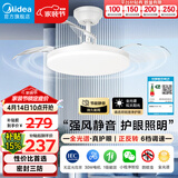 美的（Midea）风扇灯一体led36寸全光谱白光6档调风餐厅吊扇灯护眼灯具