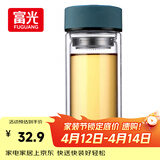 富光 男女士双层玻璃杯 高硼硅泡茶杯 茶水分离水杯带茶隔杯子500ml