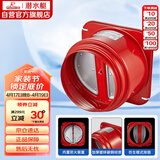 潜水艇（Submarine）GN160厨房油烟机止逆阀镀锌碳钢加厚防火升级款烟道止回阀防鼠咬