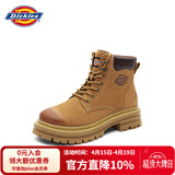 Dickies女士马丁靴高帮时尚情侣靴百搭工装靴女 土黄 女款-37 