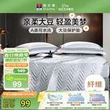 富安娜床垫学生宿舍单人保护垫A类大豆可折叠软垫0.9米床上下铺寝室垫被