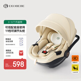 怡戈（Ekobebe）新生婴儿0-15个月提篮式安全座椅汽车用宝宝便携车载i-size麦浪米