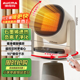 澳柯玛（AUCMA）石墨烯取暖器/负离子暖风机/电暖气家用/暖风扇/热风机速热广角摇头/节能电暖器/电暖风R906(Y)