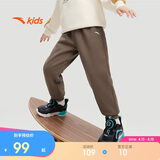 安踏儿童裤子男女大童冬季加绒保暖针织运动长裤A72447703