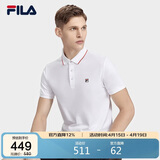 FILA 斐乐官方POLO衫男夏季透气男士针织翻领短袖t恤商务休闲上衣