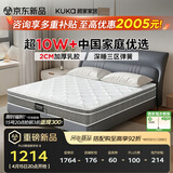 顾家家居（KUKA）梦想垫PLUS 2cm天然乳胶床垫席梦思主次卧床垫梦想垫1016 1.8x2米