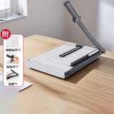 得力 B4钢制切纸机 小型裁纸机切卡机裁纸刀名片切割机厚层纸张书本照片切书A4可用 380×300mm 8013