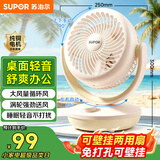 苏泊尔（SUPOR）【桌面/壁挂两用】空气循环扇台式电风扇家用 办公室桌面小风扇宿舍床头厨房小型风扇EFC-105A