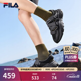 斐乐（FILA）官方男鞋复古运动凉鞋火星鞋休闲黑色夏季运动户外凉拖鞋 黑-BK 42