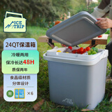 Ice trip户外保温箱冷藏野餐露营保热便携式保鲜箱24qt