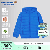Skechers斯凯奇小暖宝羽绒服男女童轻薄秋冬新款外套P424K076