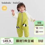 巴拉巴拉童装婴儿连体衣秋冬宝宝外出抱衣哈衣爬服珊瑚绒男童女童婴童衣服